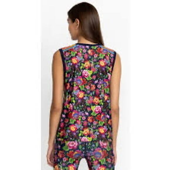 NWOT JOHNNY WAS Top Size M - Cantero Muscle Tank Bright Floral - Orig. $145 - Picture 8 of 8